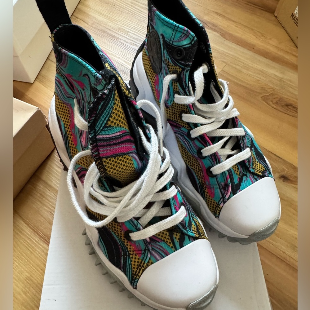 Multicolor Converse Worn Once - image 1